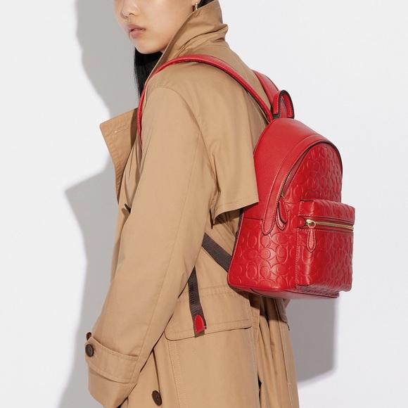 💰SOLD - CC394 - Coach Charter Backpack 24 In Signature Leather - Picture 15 of 15